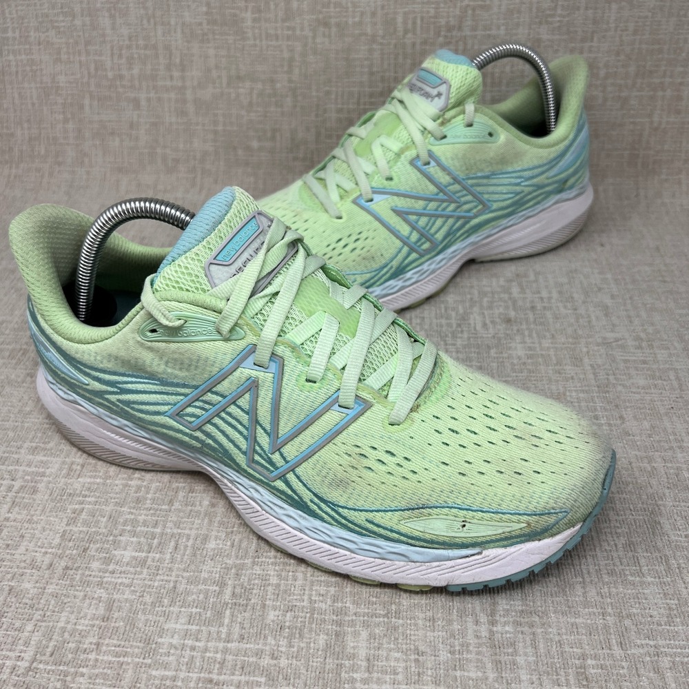 New‎ Balance Fresh Foam X 860 v12 Women 10 Running Shoes Lime Green Blue Walking